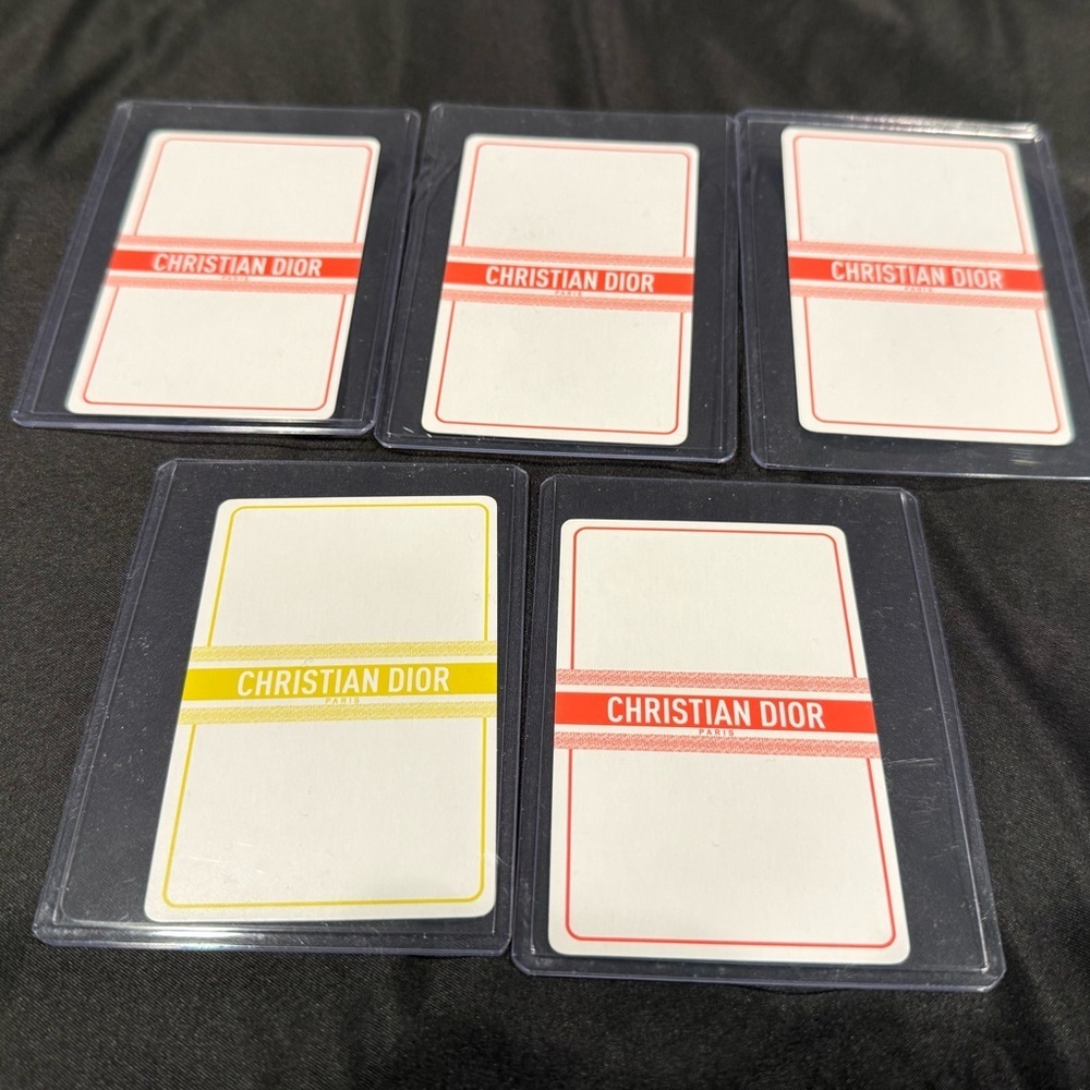 5 Christian Dior Novelty Playing Cards from 2024 Summer Set Protective Cases - Picture 2 of 15